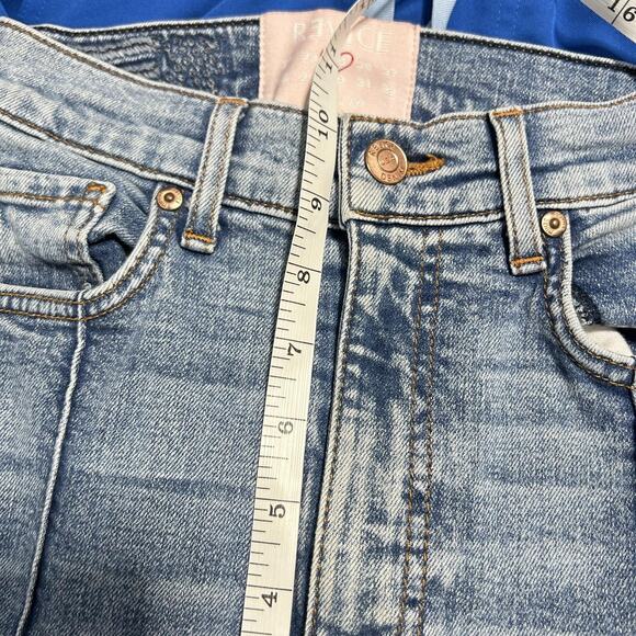 Revice Star Jeans Womens 26 Blue High Rise Skinny Patchwork Two Tone Made USA - Picture 5 of 10
